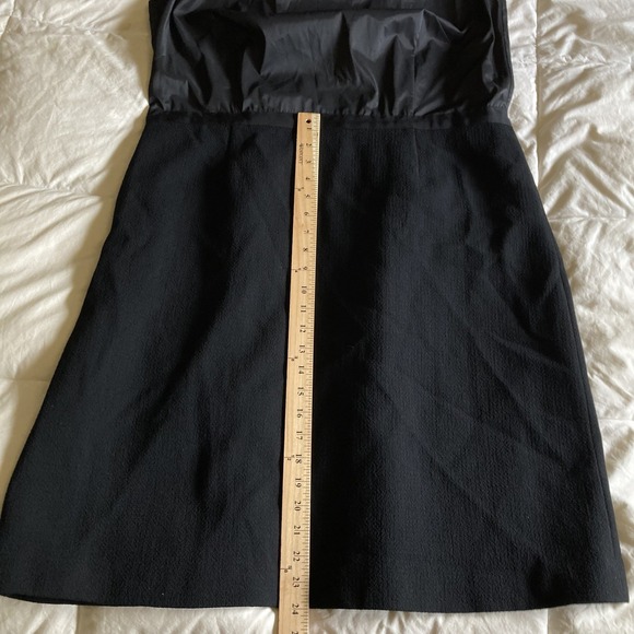 NWT Lafayette 148 NY 14W 100% Wool A-Line Sheath Midi 3/4 Sleeve Dress Black - Picture 16 of 16